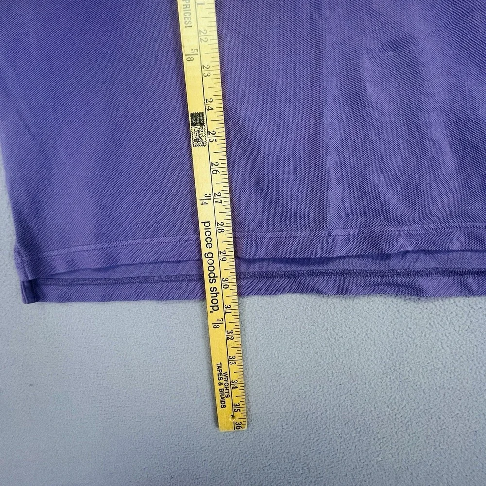 J Crew Oarsman Mens Classic Pique Polo Shirt Purple Large Tall BZ310